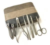7 en 1 juego de manicura acero inoxidable clips uñas profesionales for usar herramientas pie, punta con bolsa Kits de aseo profesional