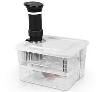 7 en 1 Recipiente Sous Vide Sous Vide Contenedor con Tapa y Estante Personalizados para Adaptarse a la mayoría de Las Sous Vide Roner Cocina, Multifunción 12L