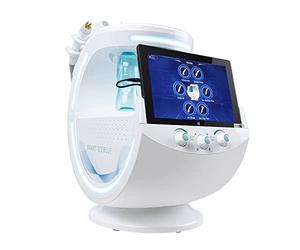 7 En 1 Sistema De Gestión De Piel Cosmética Facial De Oxígeno Hydra Demabrasion Máquina Inteligente De Cuidado Facial Azul De Hielo, Pulverizador Facial Profesional Dispositivo De Burbujas Pequeñas