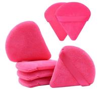 7 esponjas cosméticas suaves Triangel for maquillaje en polvo, for contornear las esquinas de los ojos, cojín aire(7 hotpink triangle)