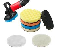 7 esponjas de pulido de 150 mm, juego de almohadillas de pulido multifuncionales, juego de almohadillas de pulido para destornillador inalámbrico