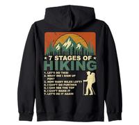 7 etapas de Senderismo Amante Excursionista montaña Aventura al Aire Libre Sudadera con Capucha