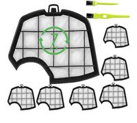 7 filtros de motor de repuesto para Folletto VK140 VK150 FP140 FP150 ProtecciónMotor para Folletto VK140 VK150 (7 piezas filtro + 2 cepillos limpios) (serie 140/150)