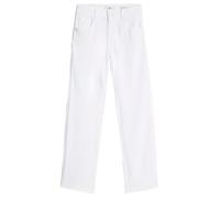 7 For All Mankind Calie Straight Ankle Soleil Pantalones, Blanco, 23W Mujeres