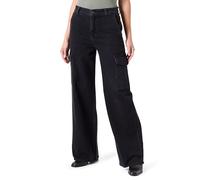 7 For All Mankind Cargo Scout Global Jeans, Black, W27 De Las Mujeres