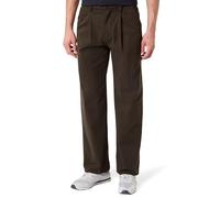 7 For All Mankind Pleated Trouser Twill Dark Olive Pantalones, Verde, 28W Hombres