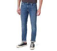 7 For All Mankind Slimmy Tapered Globe Jeans, Azul Claro, 32W Hombres