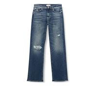 7 For All Mankind Tess Trouser Luxe Vintage My Dearest Distressed Jeans, Azul Oscuro, 26 para Mujer