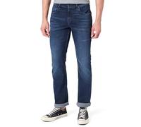 7 For All Mankind The Straight Dark Blue Jeans, Azul Oscuro, 30W Hombres
