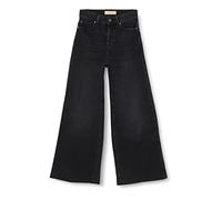 7 For All Mankind ZOEY Luxe Vintage with Raw Cut Jeans, Black, Regular De Las Mujeres
