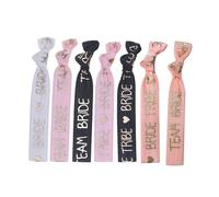 7 gomas para el pelo anudadas, suaves y elásticas, con nudos, pequeñas bandas para el pelo para novias, accesorios para el cabello para mujeres y mujeres, bodas, fiestas, mezcla