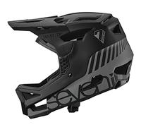 7 iDP Project 23 Casco Integral para Bicicleta de Montaña MTB de Fibra de Vidrio con Ventilación (L, Grafito/Negro)