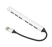 7 in 1 USB30. Hub, USB30. to 7xUSB30. Docking Station, Aluminum Alloy USB Hub Adapter with Heat Dissipation, Plug and Play USB Data Splitter for, OS X, OS