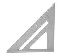 7 Inch Aluminum Alloy Measuring Ruler | Etched Scales for Woodworking/Carpentry/DIY | 45 & 90 Degree Angle Measuring Tool | Non - Corrosive & Sturdy