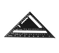 7 Inch Aluminum Triangular Ruler | 90 & 45 Degree Angle Measurement Tool | Carpenter Square for Woodworking/DIY Projects/Metalworking | Accurate Markings, Portable Design