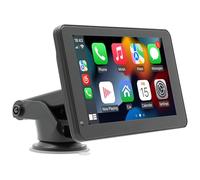 7 Inch IPS Universal Car Stereo with Voice Control Support Carplay Android Auto GPS Navigation Car Radio with Bluetooth WiFi Mirror Link + 720P AHD Backup Camera