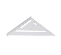 7 Inch Triangle Ruler Aluminum Alloy Black Matte Finish Multi Purpose Triangle Square for Woodworking Projects (Metric 16CM)