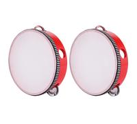 7-Inch Wooden Round Tambourine for Kids and Adults, Suitable for Begin