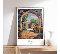 7 Iran Poster Islamic Decor Islamic Art Middle Eastern Art Iran Gift Iran Travel Poster Muslim A3 Poster on Canvas - Inspirador Motivacional Arte de la pared Vida diaria Cita alentadoras frases corta