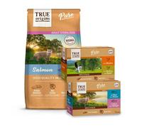 7 kg + 12 latas x 85 g True Origins Pack Pure Esterilizado - pienso y comida húmeda para gato