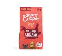 Edgard & Cooper Pienso para Perros Senior Mayores Comida para Perros Seca Natural Sin Cereales 7kg Salmon & Pollo Fresco, Fácil de digerir, Alimentación Sana Sabrosa y Equilibrada