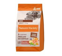 Nature's Variety No Grain Pienso para Perros Adultos con Mini con Salmón Noruego - 7kg, El embalaje puede variar (cambio de diseño)