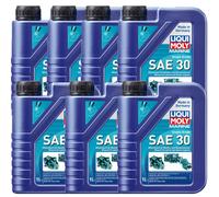 7 L Liqui Moly Marine Grado Único SAE 30 ACEA E2 API SJ CF CF-4 MAN Volvo