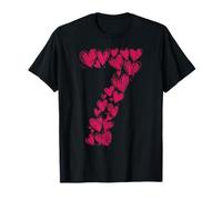 7 Lindos 67 Corazones Dibujados a Mano Dulces Niñas Niños Famil Camiseta