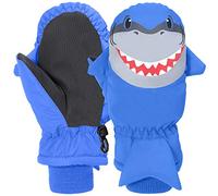 7-Mi Guantes de Nieve para esquí, Resistentes al Agua, para niños Calentador para Deportes al Aire Libre, a Prueba de Viento Nilón de Invierno para Tiburones de Invierno para niñas de 4-6Y