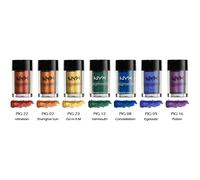 7 NYX Pigmentos Sombra de Ojos Polvo Vivid Color "Rainbow Set" Joy's Cosméticos