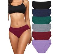 7 Pack Biancheria Intima Delle Donne di Cotone Biancheria Intima Classica Mid Waist Donne Comfort Brief Morbido Stretch Slip