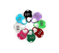 7-pack mini 3-digit resettable combination lock for travel luggage, various colors VHV