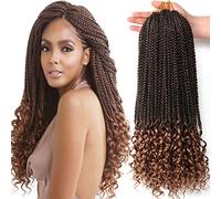 7 paquetes de 18 pulgadas con trenzas de caja de diosa bohemia para mujeres negras (T27#, 18 pulgadas (paquete de 7)