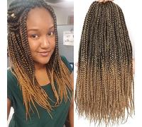 7 paquetes de trenzas de ganchillo de 18 pulgadas, trenzas de ganchillo preenrolladas, trenzas de ganchillo, trenzas de ganchillo, trenzas de ganchillo para mujeres negras, cabello trenzado Jumpo (18