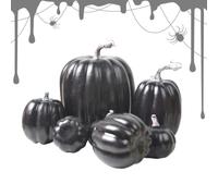 7 Pcs Artificial Pumpkins,Assorted Foam Harvest Pumpkins,Fake Pumpkin Decor