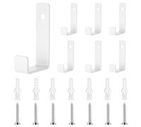 7 Pcs Gancho Pared, Colgadores Ganchos Pared blancosGanchos Percheros Pareds, Ganchos para Colgar Ropa Sombreros Bolsos Tazas Llaves en Dormitorios Baños Cocinas Salones Pasillos (Solo Agujero)