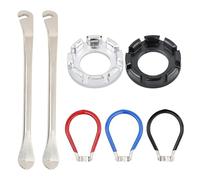 7 Pcs Juego de Tensores para Radio de Bicicleta, Juego de Llaves de Radios de Bicicleta, Herramienta de Reparación de Radios de Biciclet, Ajustador de Radios de Bicicleta, Calibre 10G-15G