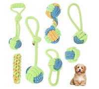 7 Pcs Juguetes para Cachorros: Juguetes para Perros Juguetes para Cachorros, Juguete Interactivo Perro Juguete Perro Indestructible,Juguetes para Perros pequeños Juguete para Morder para Perro