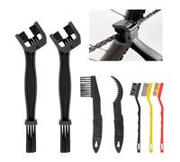 7 Pcs Kit de Herramientas Limpiador Cadena Bicicleta, Cepillos de Limpia Cadenas Bicicleta, Herramienta de Mantenimiento de Cepillo Cadena Motocicleta Bicicletas