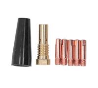 7 PCS Set de soldadura kit de punta de difusor de boquilla hilo claro buena conductividad accesorios de antorcha de soldadura de cobre suave