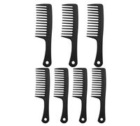 7 peines de dientes anchos, cepillo rizado para cabello rizado húmedo, peines gigantes para mujeres y hombres, herramientas y aparatos de peinado para el cuidado del cabello, peines a granel para