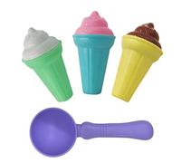7-Piece Beach Toy Set - Ice Cream Cone Spoon | Children's Beach Toys Ice Cream Sand Digging Tools | PP Material Íce Crêam Mold Scoop 17x7x3cm - for Girls Boys Teen Family Friends Kids Daughter