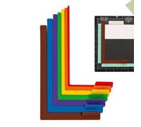 7-Piece Scrapbook Alignment Tool Set - Precision Paper-Crafting Guides, Sym
