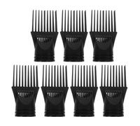 7 Piezas Boquilla Peine para Secador de Pelo, Plástico Negro