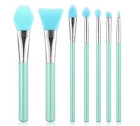 7 Piezas Cepillo de Mascarilla de Silicona,Brocha Mascarilla Facial,para Aplicar Barro,Arcilla y Cuidado de Piel,Brochas de Maquillaje Sin Pelo,Herramientas de Belleza DIY para Máscara de Ojos y Cara