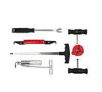 7 PIEZAS Conjunto de herramientas para retiro parabrisas coche combinado extractor cable y hilo Retirador vidrio ventana automática Herramienta práctica reparación delanteros traseros universales auto