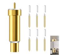 7 Piezas Cuchilla Corte Profundo con Carcasa para Cricut, 6 Cuchillas de Corte Fino Fina 30/45/60°, Compatible con Cricut Maker, Maker 3, Explore Air 1/2/3, Corte Preciso en Papel, Vinilo y Tela, Oro
