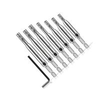 7 Piezas De Bisagra De Centrado Perforadora Herramienta De Carpintería Juego De Brocas Centrales Automáticas Para Puerta De Gabinete Juego De Instalación De Bisagras De Carpintería Profesional