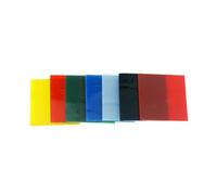 7 piezas de láminas de vidrio únicas teñidas para proyectos de joyería en microondas fusionando joyas