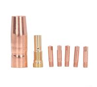 7 piezas de latón para boquilla de soldadura MIG, kit para soldadura sin gas de núcleo fundente 0 60 0 80 0 90 1 0 1 2 mm se adapta a FC90 80GL Easy Weld Ti Easy Flux (1.0 mm)
